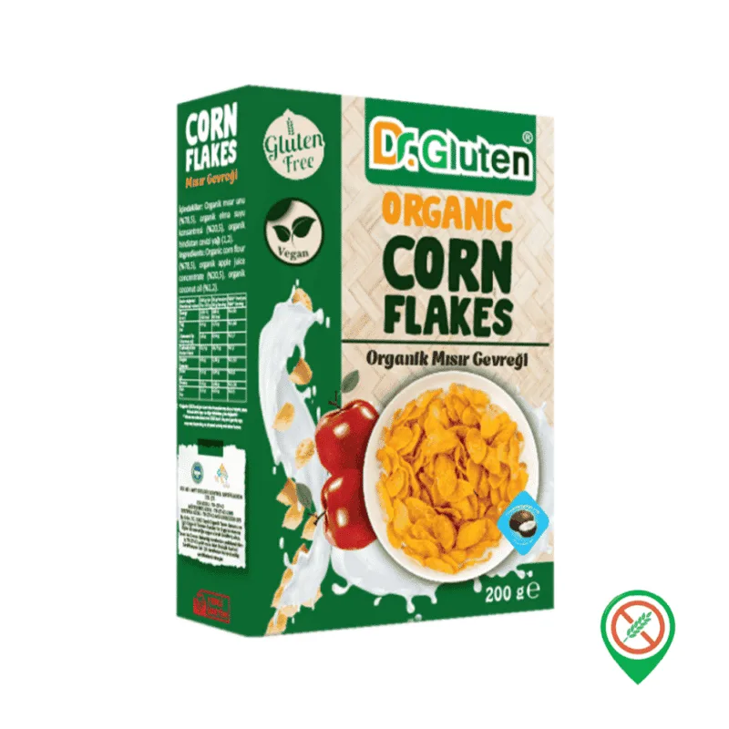 Dr. Gluten Organik Corn Flakes 200 gr