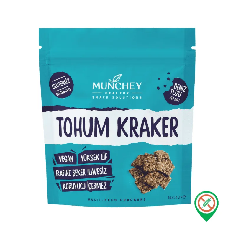 Munchey Deniz Tuzlu Tohum Kraker 40 gr