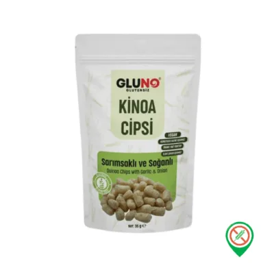 Gluno Sarımsaklı & Soğanlı Kinoa Cipsi 35 gr
