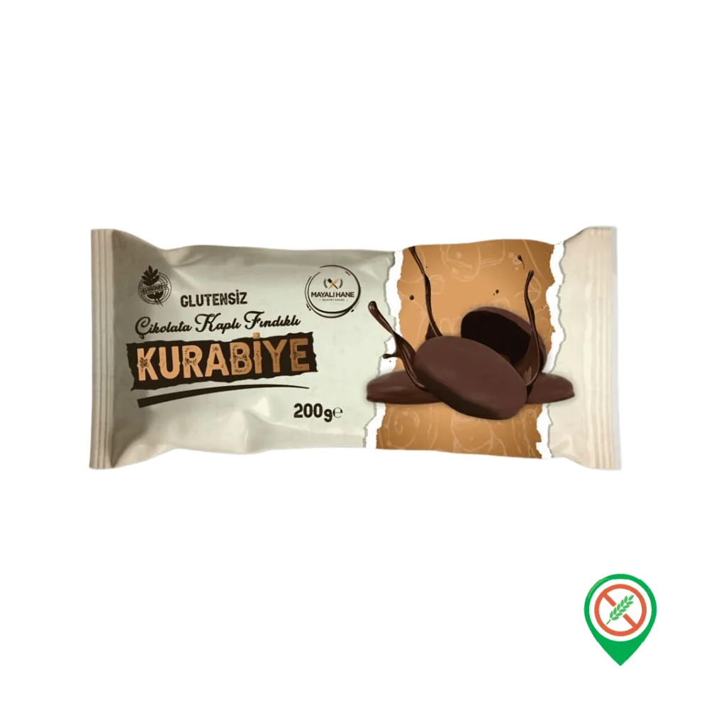 Mayali Hane Glutensiz Cikolata Kapli Findikli Kurabiye 200 gr