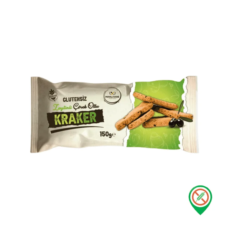 Mayali Hane Glutensiz Zeytinli Corekotlu Kraker 150 gr