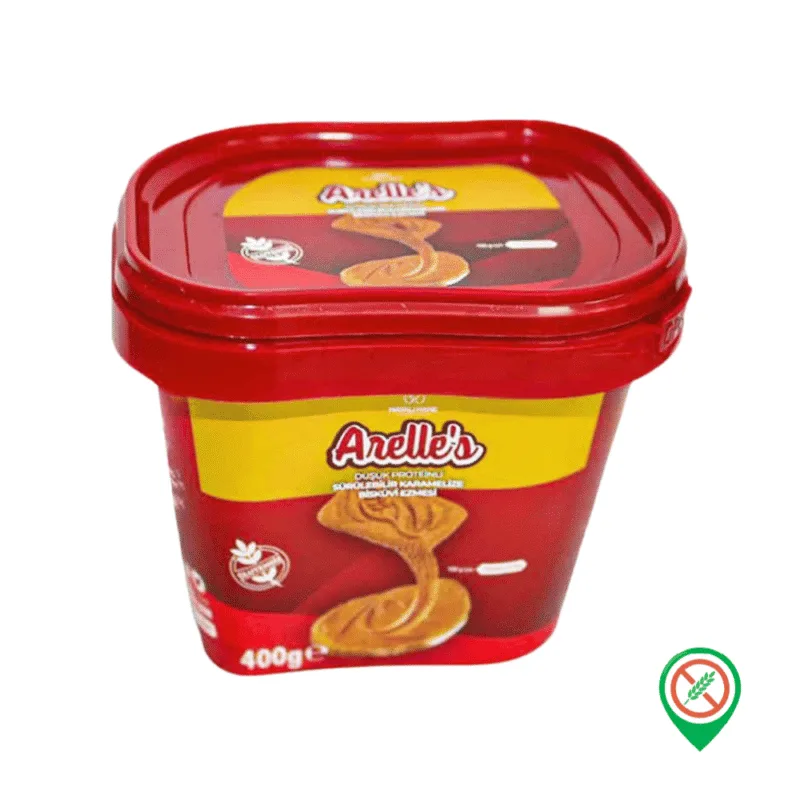 Mayali Hane Dusuk Proteinli Arelles Biskuvi Ezmesi Surulebilir Karamelize Biskuvi 400 gr