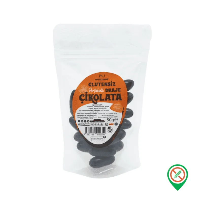 Mayalı Hane Portakallı Draje Çikolata 50 gr - Görsel 1