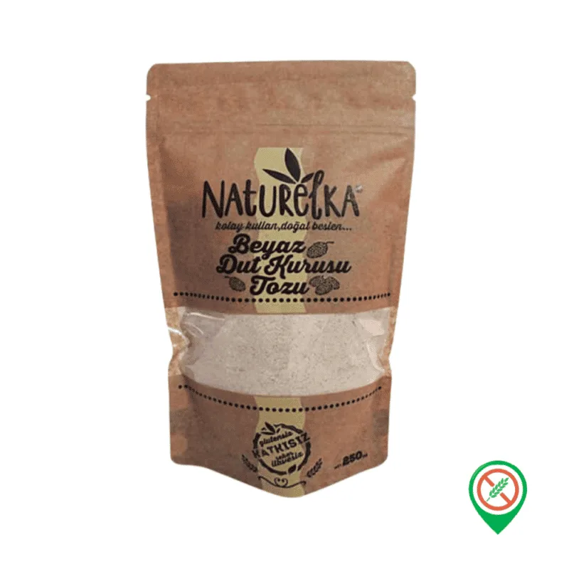 Naturelka Beyaz Dut Kurusu Tozu 250 gr
