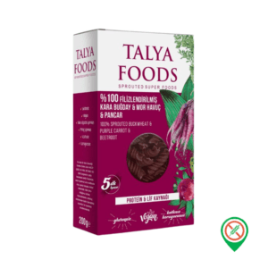 Talya Foods %100 Filizlendirilmiş Çiğ Karabuğday & Mor Havuç & Pancar Makarnası 200 gr