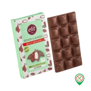 Elit Seker Ilavesiz ve Prebiyotik Sutlu Cikolata 60 gr