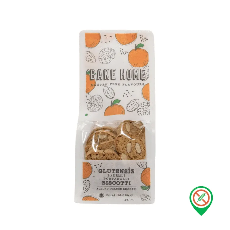 Bake Home Bademli - Portakallı Biscotti 120 gr - Görsel 1