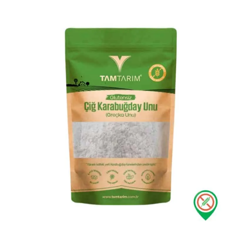 Tam Tarım Çiğ Karabuğday Unu 1 kg - Görsel 1