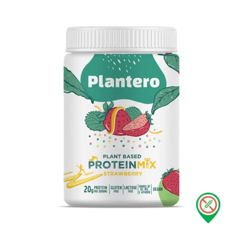Plantero Çilek Protein Blend Isolate Supergreens Mix Vitamins 416 gr - Görsel 1