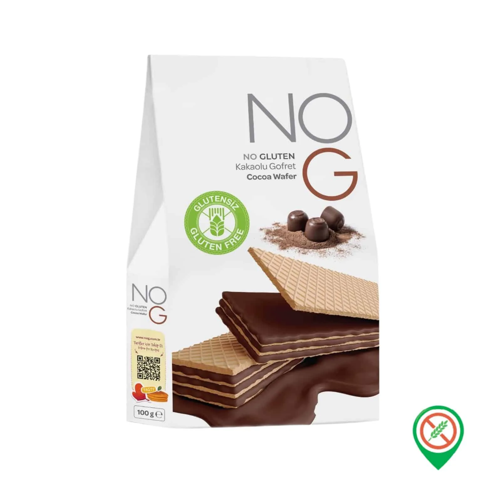 NOG Kakaolu Gofret 100 gr - Görsel 1