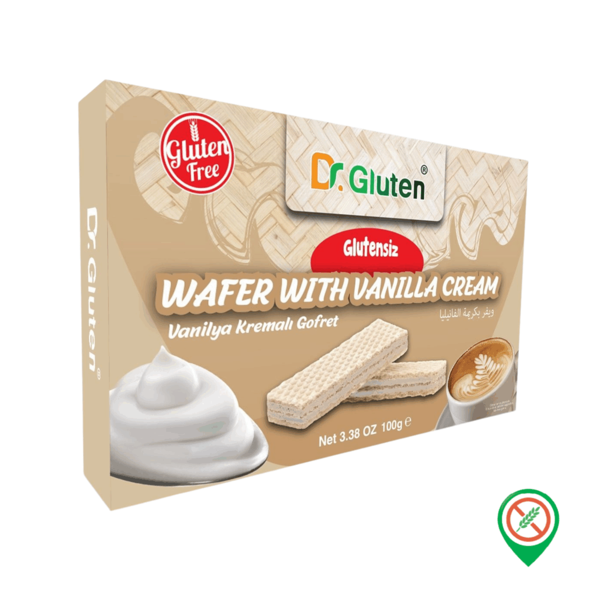 Dr. Gluten Vanilya Kremali Gofret 100 gr