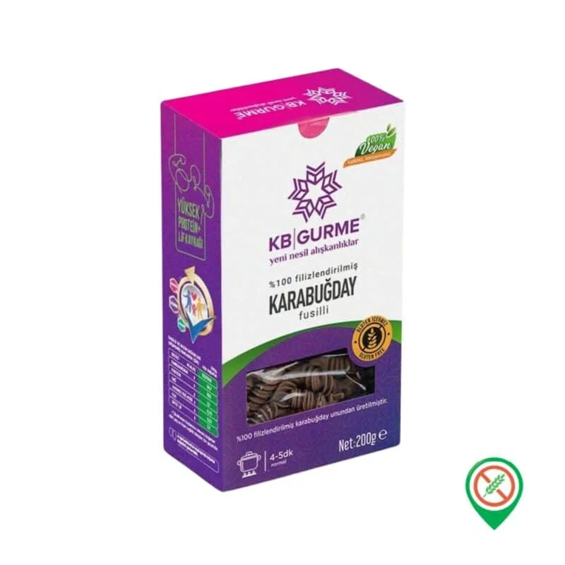 KB Gurme Filizlendirilmiş Karabuğday Fusilli Makarna 200 gr - Görsel 1