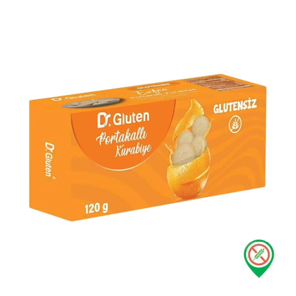 Dr. Gluten Glutensiz Portakalli Kurabiye 120 gr