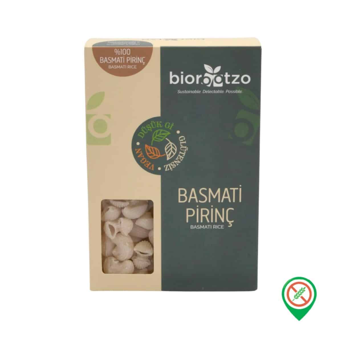 Biorootzo Basmati Pirinc Pipe Rigate Makarna 200 gr