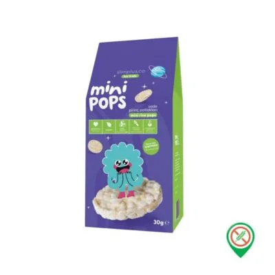 Slimplus Co Mini Pops Atıştırmalık Pirinç Patlakları 30 gr