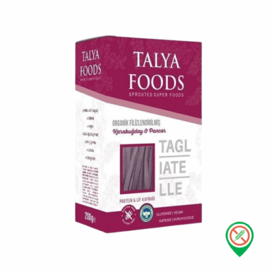 Talya Foods Filizlendirilmiş Karabuğday & Mor Havuç & Pancar Tagliatelle 200 gr