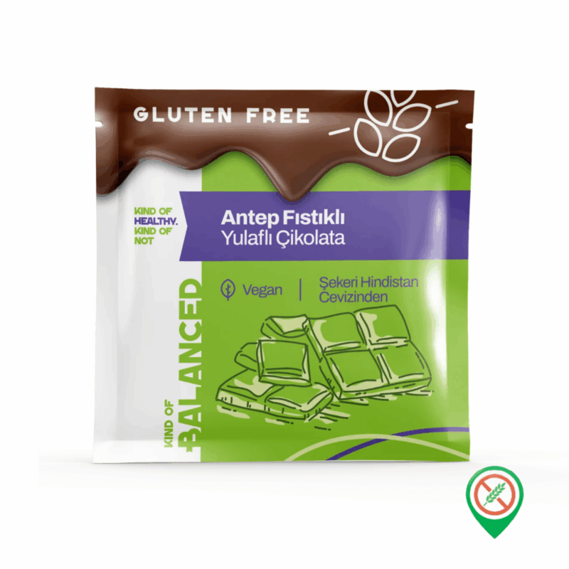 Balanced Antep Fıstıklı Yulaflı Çikolata 40 gr - Görsel 1