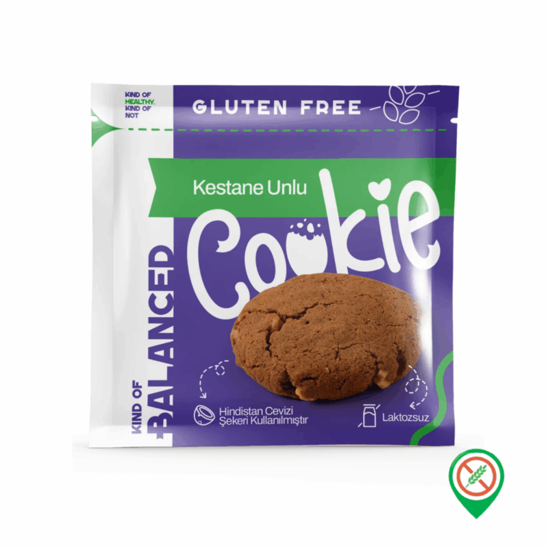 Balanced Kestane Unlu Cookie 60 gr - Görsel 1