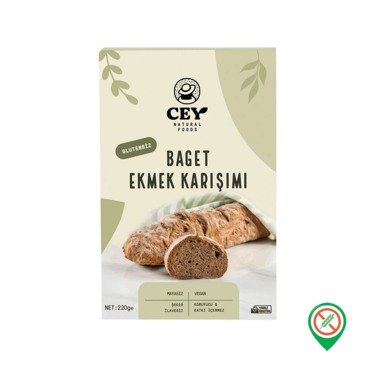 Cey Natural Foods Baget Ekmek Karisimi 220 gr