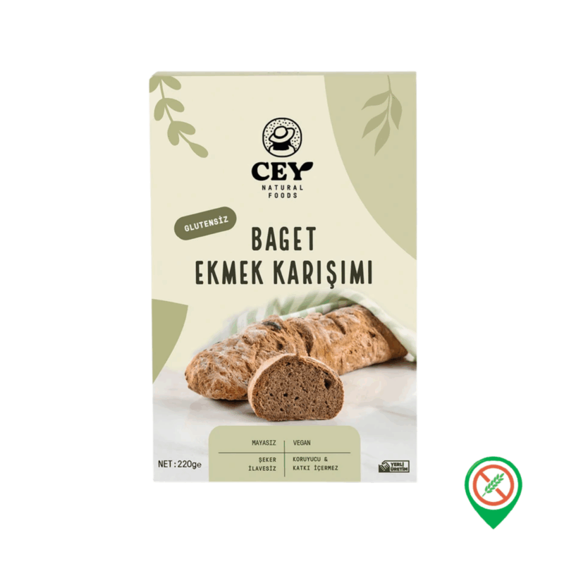 Cey Natural Foods Baget Ekmek Karışımı 220 gr - Görsel 1