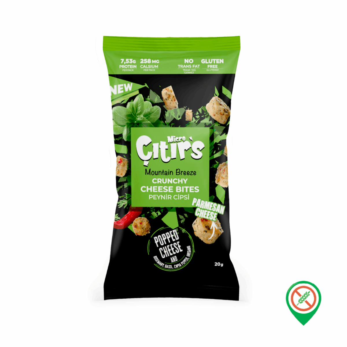 Four Food Mountain Breeze Peynir Cipsi 20 gr