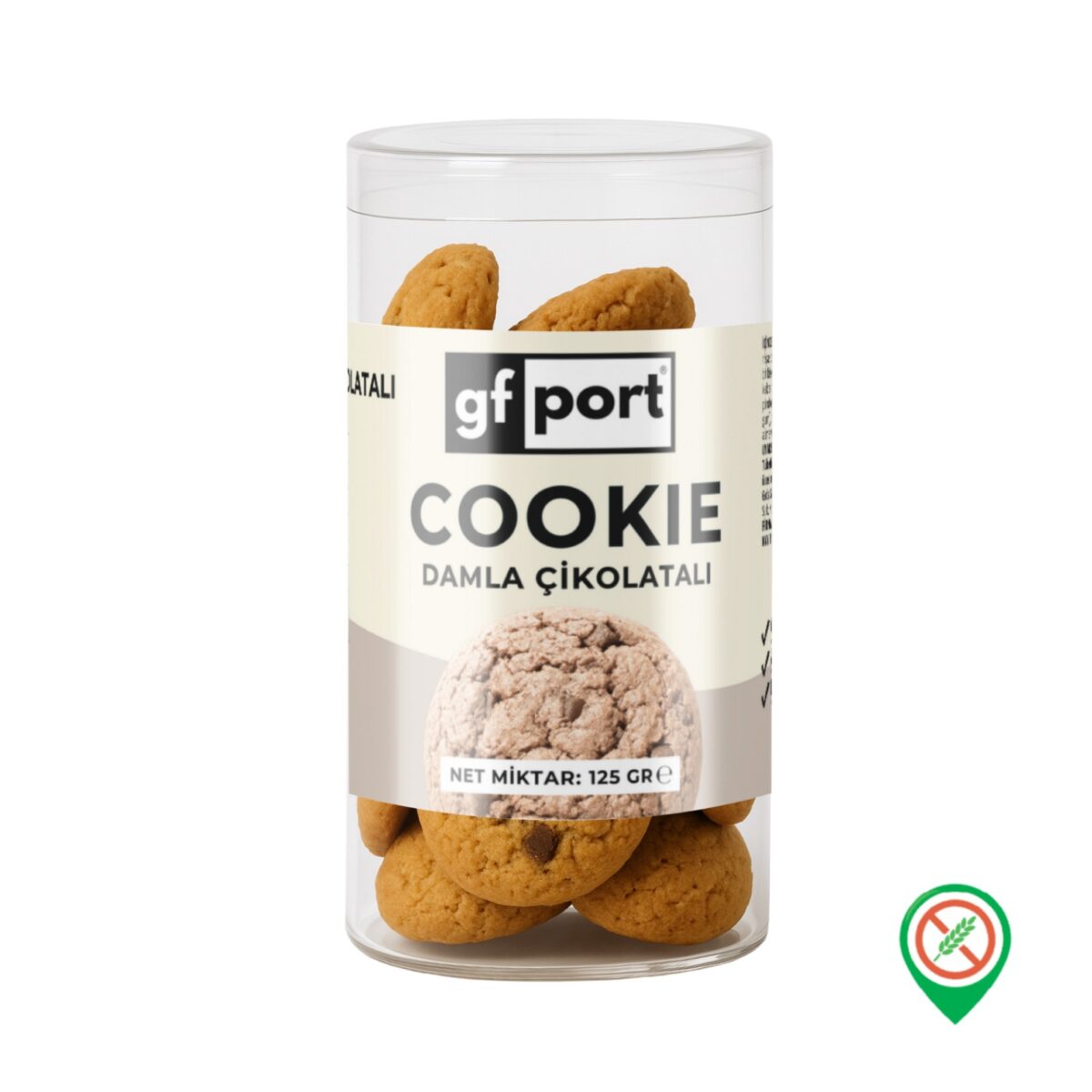 Gfport Damla Cikolatali Cookie 125 gr
