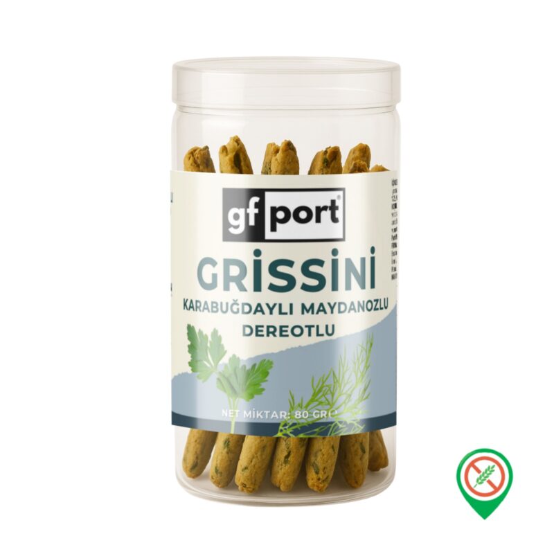 Gfport Karabuğdaylı Maydanozlu Dereotlu Grissini 80 gr - Görsel 1