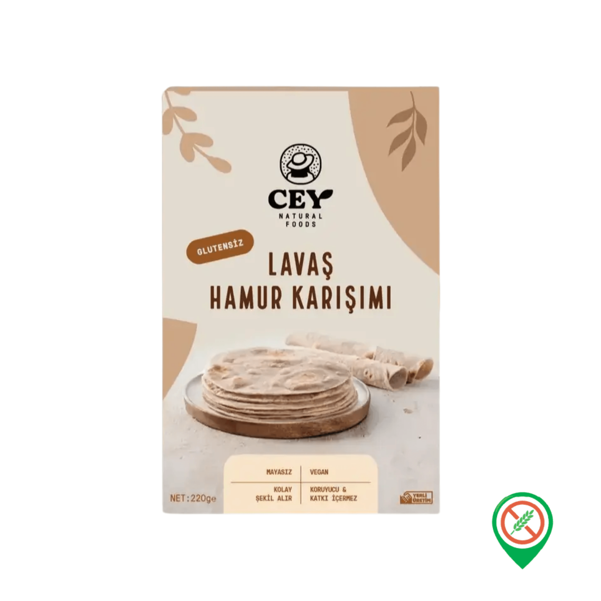 Cey Lavaş Karışımı Cey Natural Lavaş Hamur Karışımı 220 gr - Görsel 1