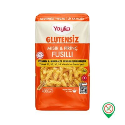 Yayla Mısır ve Pirinç Fusilli Makarna 400 g